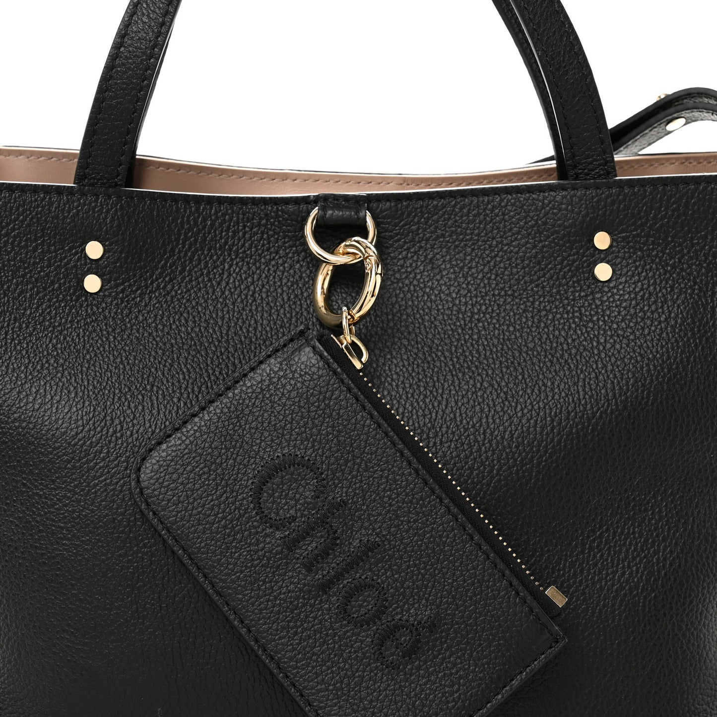 Calfskin Small East West Sense Tote Black