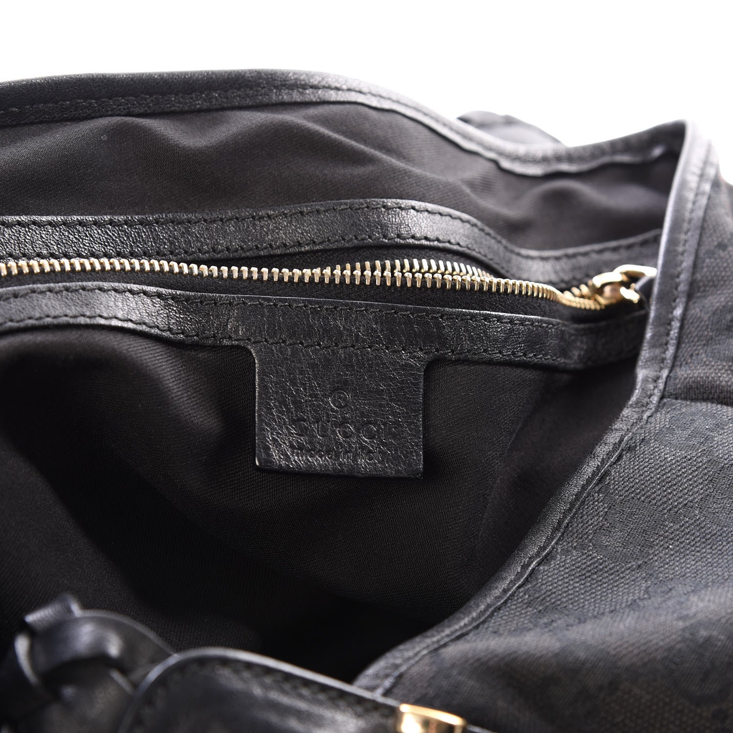 Gucci Monogram Medium Pelham Shoulder Bag Black 7 of 8