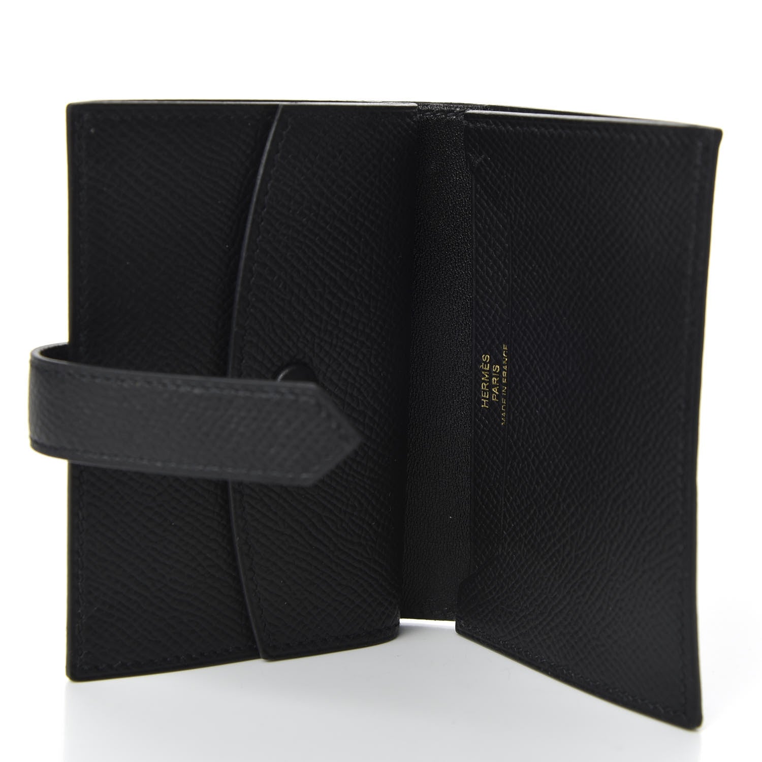 Hermes Epsom Mini Bearn Wallet Black 5 of 7