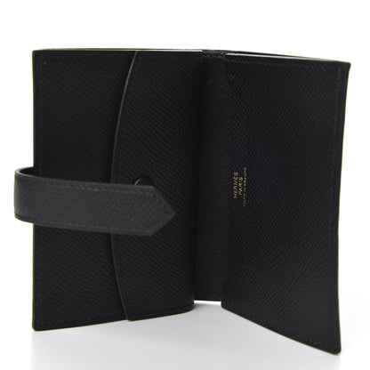 Hermes Epsom Mini Bearn Wallet Black 5 of 7