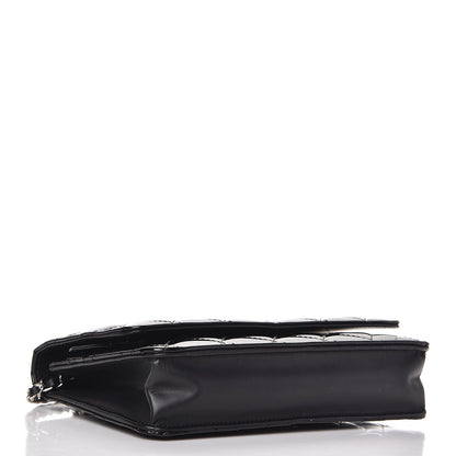 Chanel Patent Quilted Wallet On Chain WOC Black 4 of 8