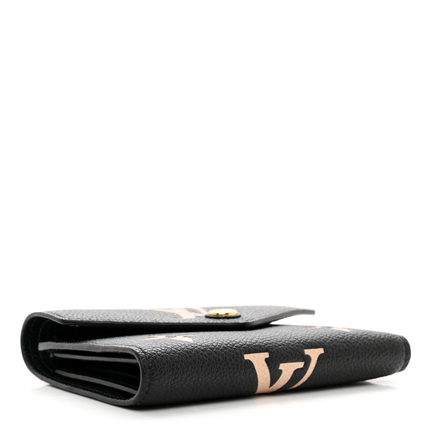 Louis Vuitton Empreinte Monogram Giant Victorine Wallet Black Beige 4 of 6