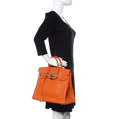 Hermes Taurillon Clemence HAC Birkin 32 2 of 11