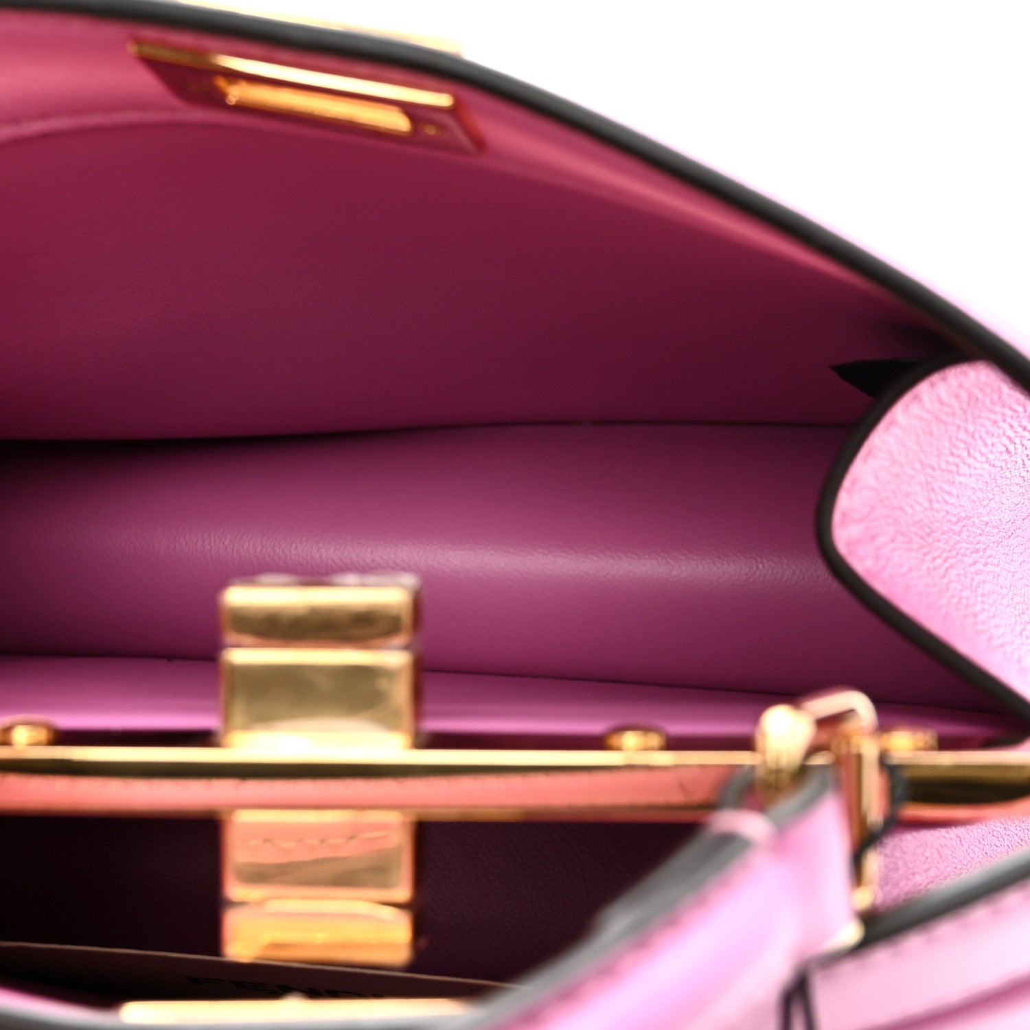 Fendi Shiny Nappa Petite Peekaboo I SEE U Satchel Rosa 5 of 11