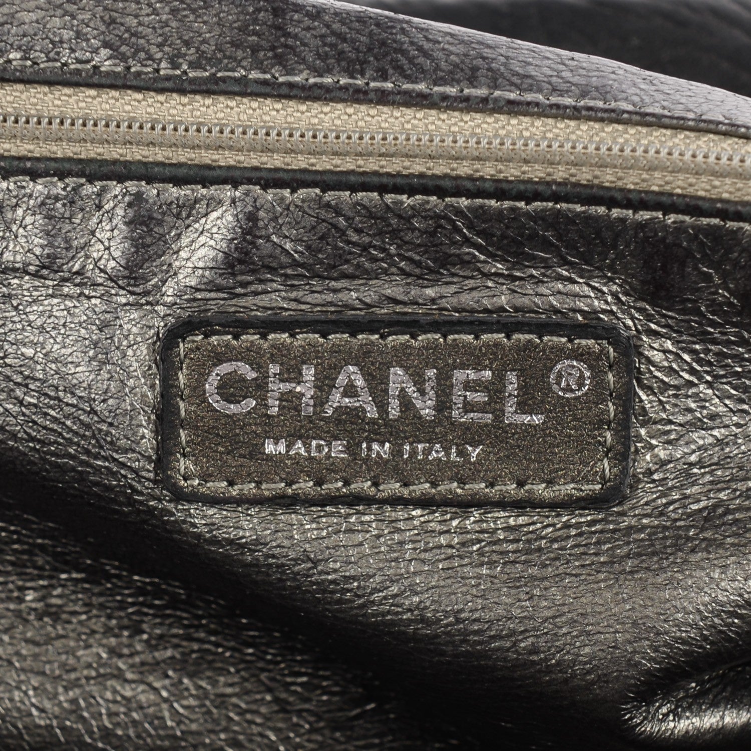 Chanel Distressed Lambskin Bowler Black 6 of 7