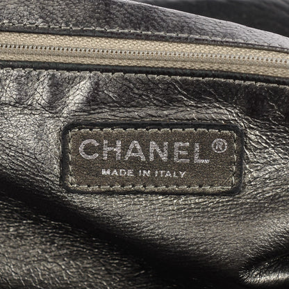 Chanel Distressed Lambskin Bowler Black 6 of 7