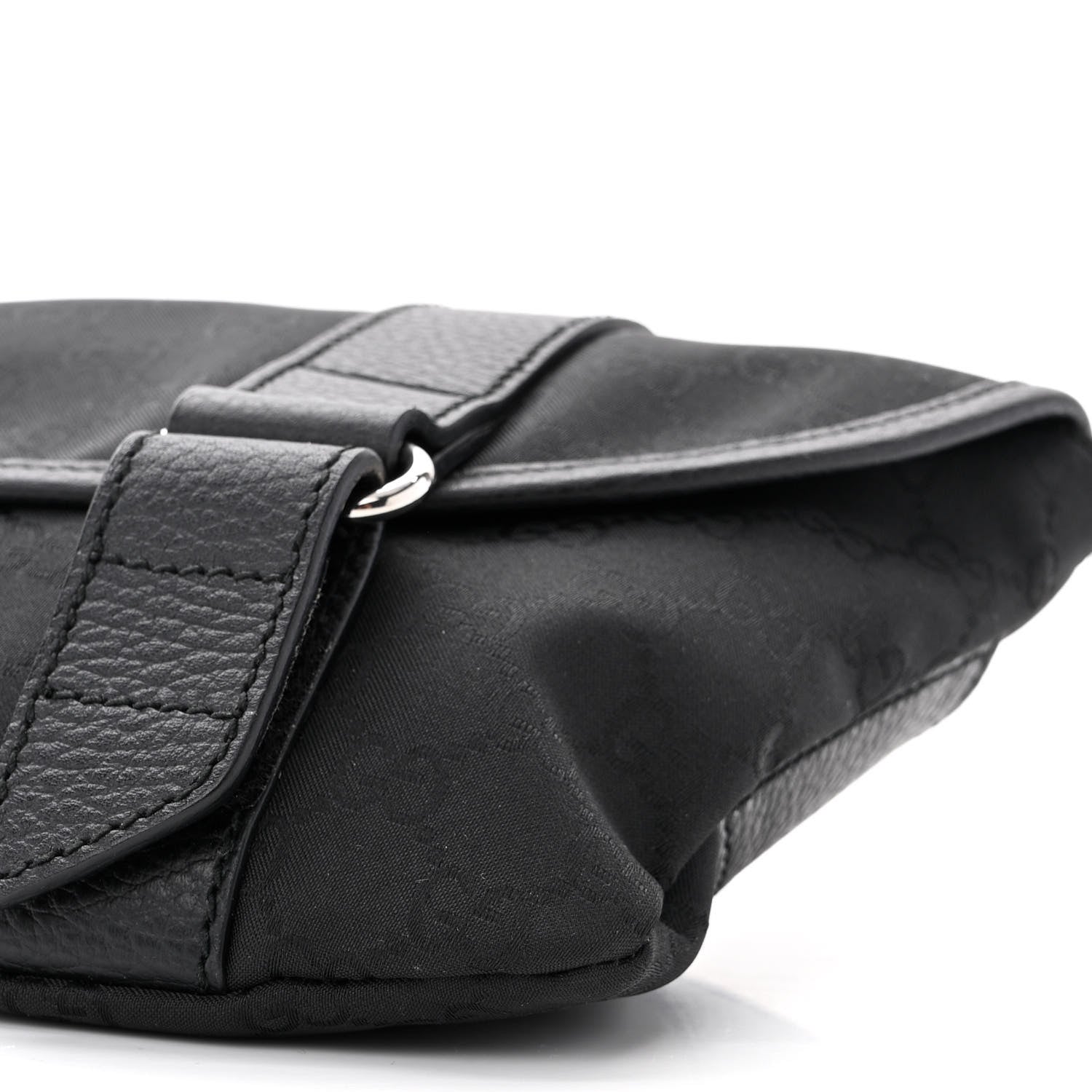 Gucci Monogram Waist Belt Bag Black 10 of 12