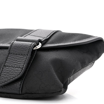 Gucci Monogram Waist Belt Bag Black 10 of 12