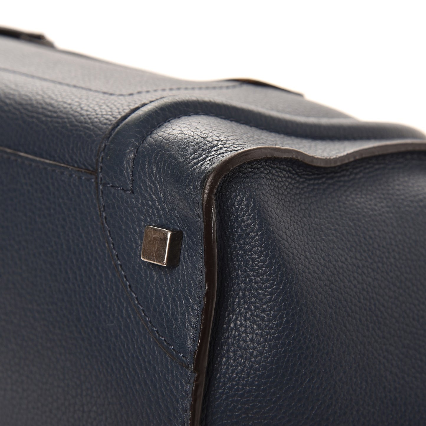Drummed Calfskin Mini Luggage Orage