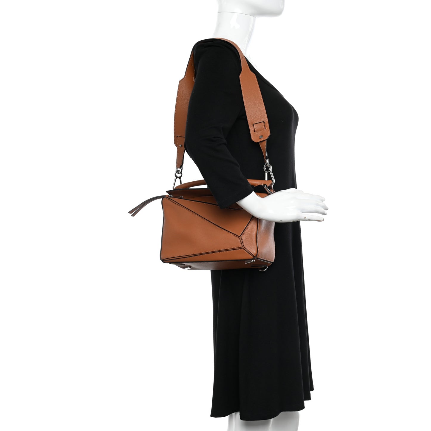 Calfskin Small Puzzle Bag Tan