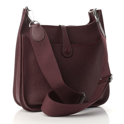 Hermes Taurillon Clemence Evelyne III PM Bordeaux 3 of 12