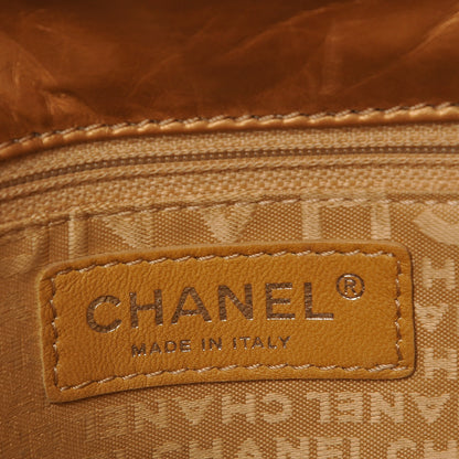 Chanel Aged Calfskin Quilted Vintage Ligne Messenger Flap Gold 7 of 10