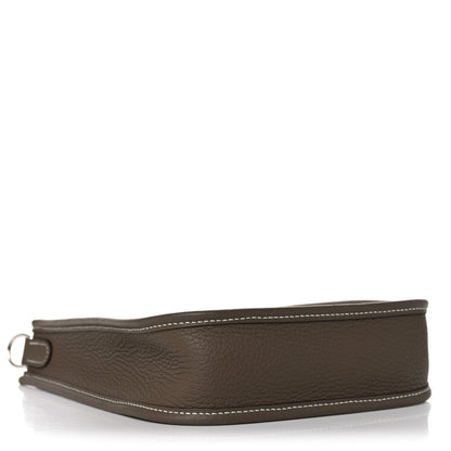 Hermes Taurillon Clemence Amazone Evelyne TPM Etoupe Bleu Indigo 4 of 11