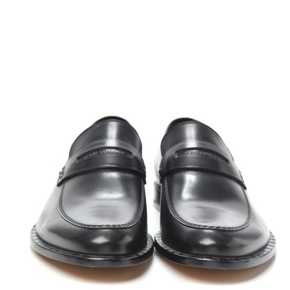 Louis Vuitton Calfskin Mens Kirk Loafers 8.5 Black 2 of 7