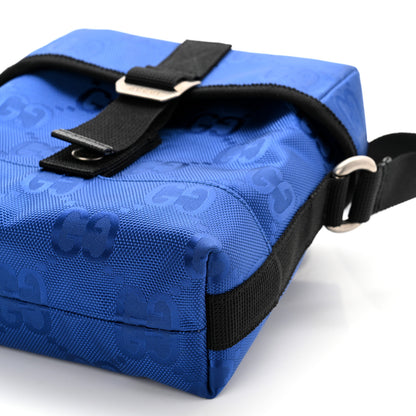 Gucci Econyl Nylon Monogram Off The Grid Messenger Bag Orient Blue Black 10 of 10