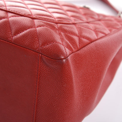 Chanel Caviar Quilted Grand Shopping Tote GST Red 12 of 12