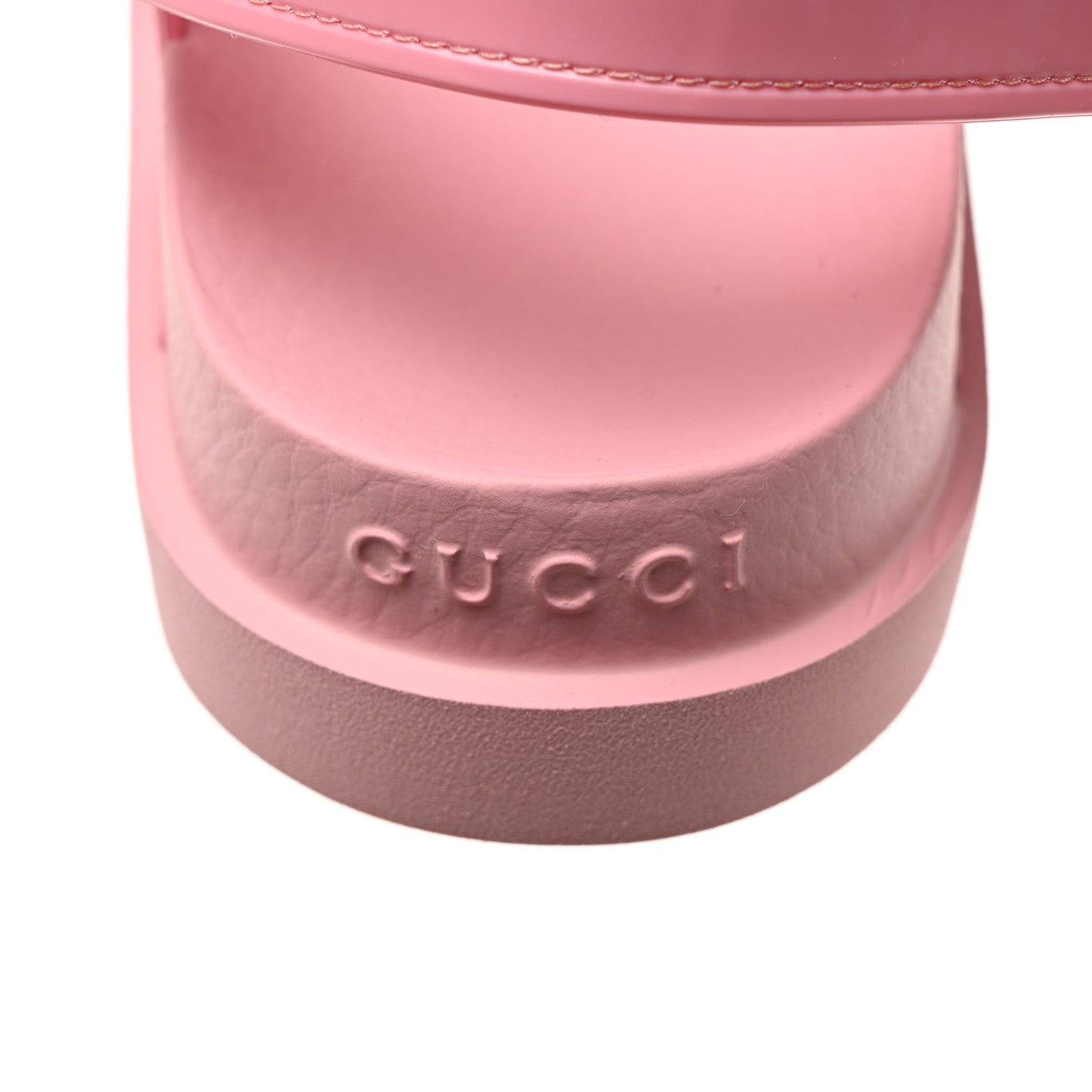 Gucci Rubber Mini Double G Womens Isla Dad Sandals 37 Wild Rose 6 of 9