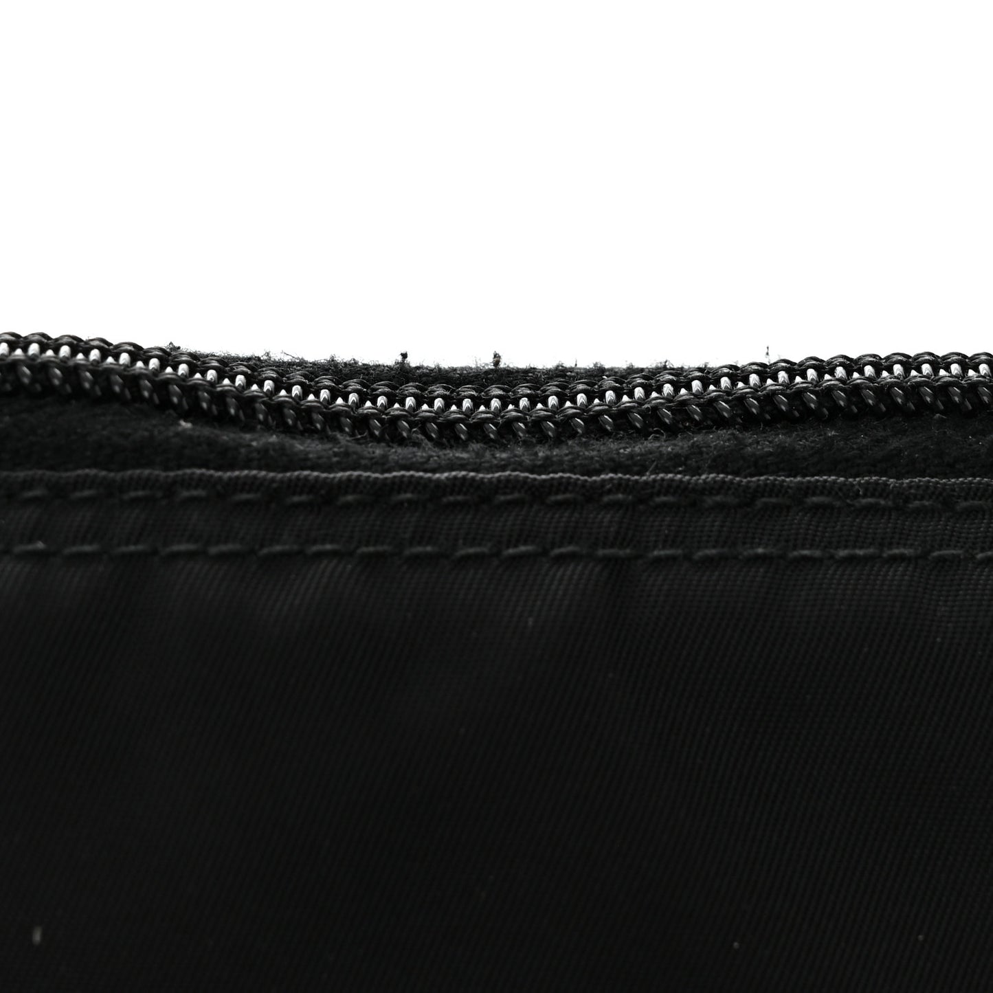 Tessuto Nylon Saffiano Flat Messenger Bag Black