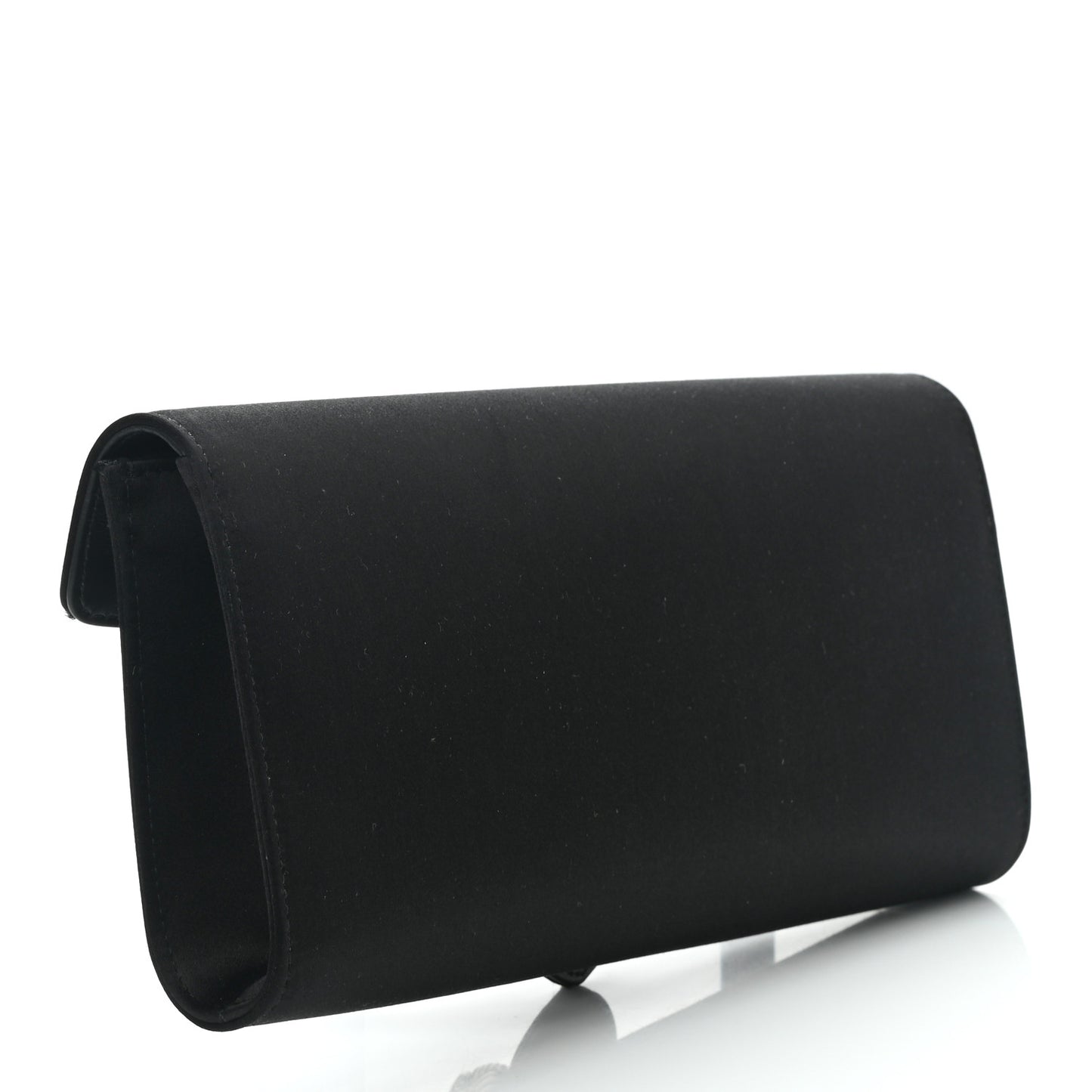 Satin Dionysus Clutch Black