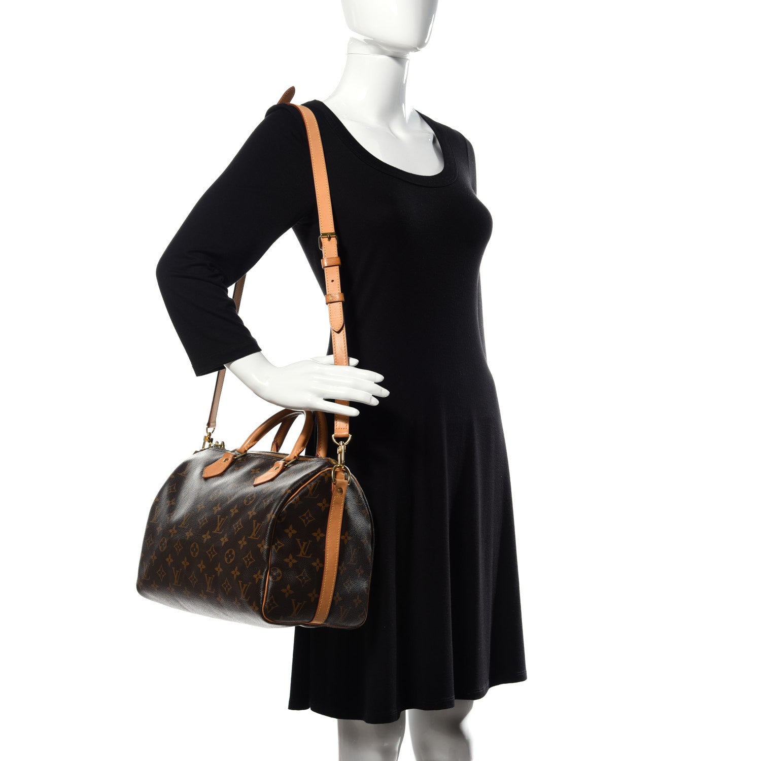 Louis Vuitton Monogram Speedy Bandouliere 30 2 of 29