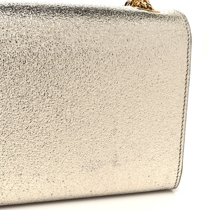Saint Laurent Metallic Calfskin Small Classic Monogram Kate Satchel Gold 11 of 12