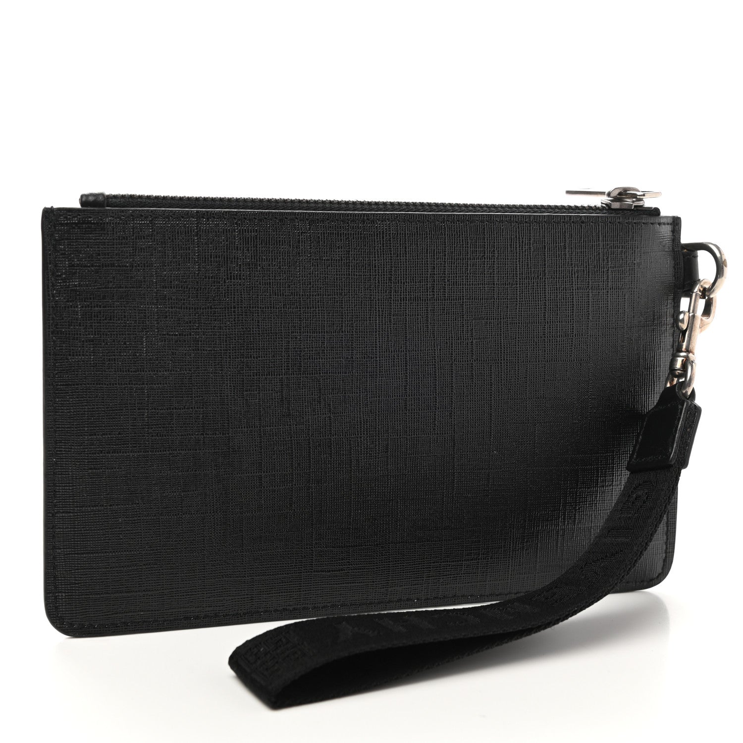 Givenchy Coated Canvas Rainbow Logo Zip Pouch Black 3 of 7