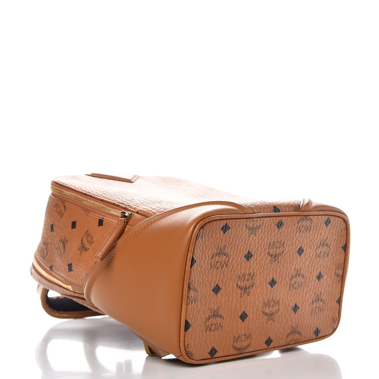 MCM Visetos Small Duke Backpack Cognac 4 of 9