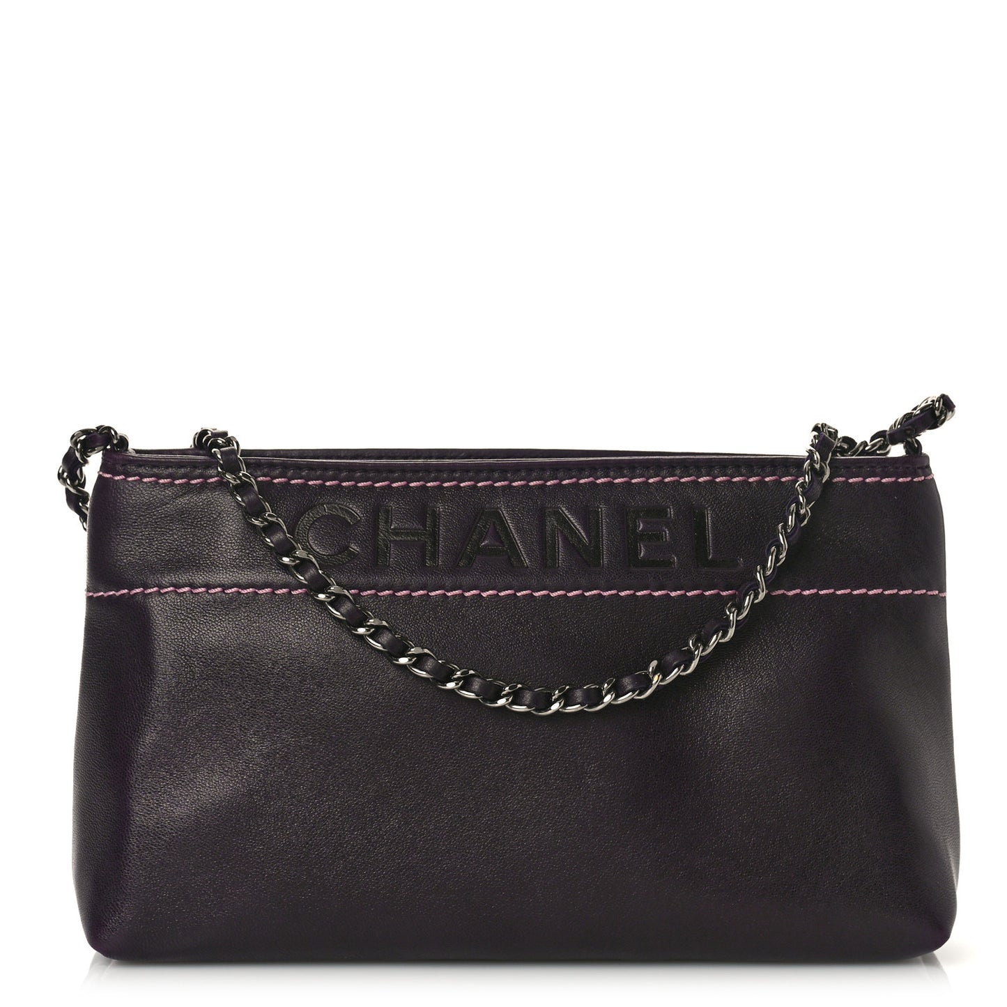 Lambskin Lax Pochette Dark Purple