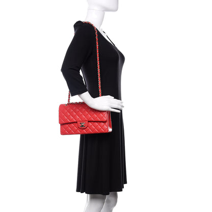 Chanel Caviar Quilted Medium Double Flap Red 2 of 11