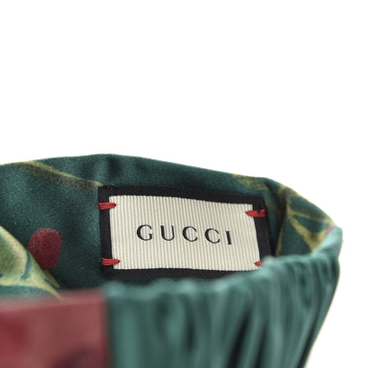 Gucci Silk Blooms Print Duchesse Headband Grass 3 of 4