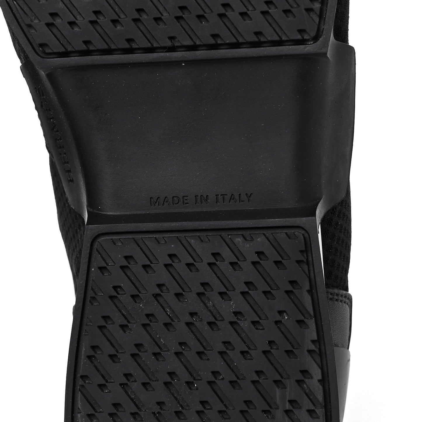 Technical Canvas Calfskin Run Sneakers 37.5 Black