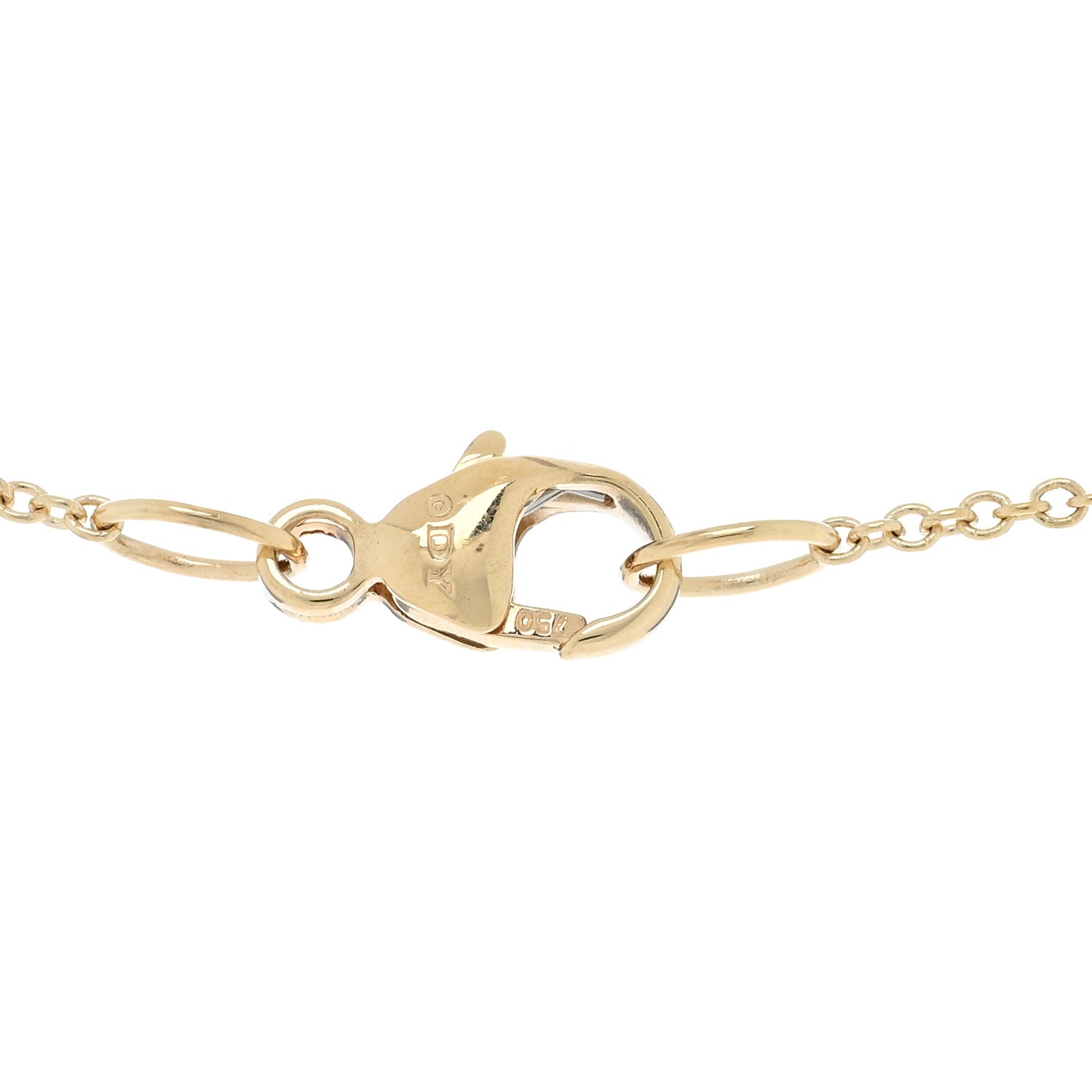 David Yurman 18K Yellow Gold Diamond Black Onyx Petite DY Elements Pendant Necklace 4 of 4