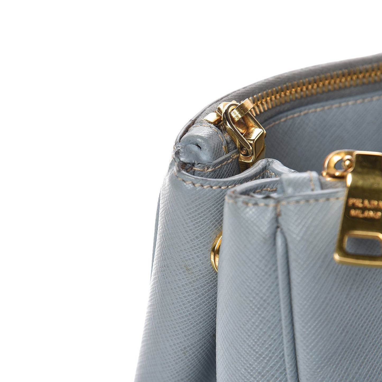 Saffiano Medium Galleria Double Zip Tote Lago