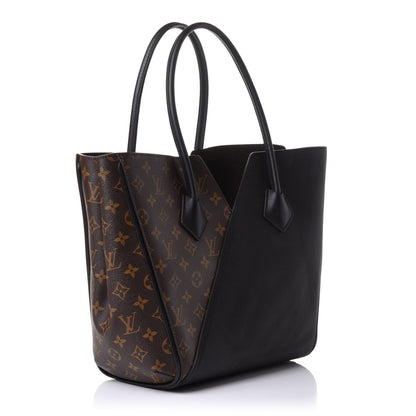 Louis Vuitton Calfskin Monogram Kimono Tote Black 3 of 10