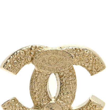 Chanel Crystal CC Earrings Light Gold 3 of 3