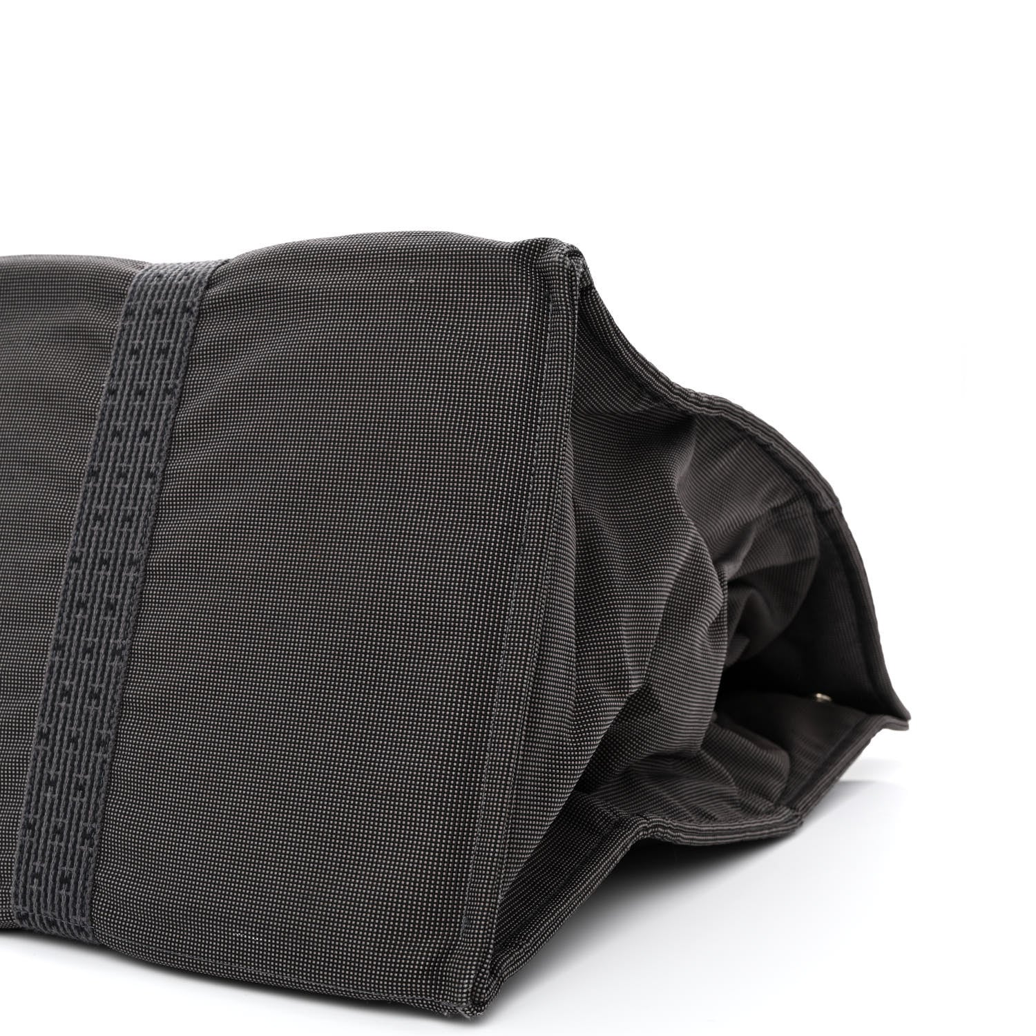 Hermes Canvas Herline Tote TGM Grey 10 of 10