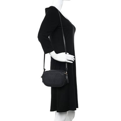 Valentino Garavani Calfskin Small Logo Go Crossbody Bag Black 2 of 16