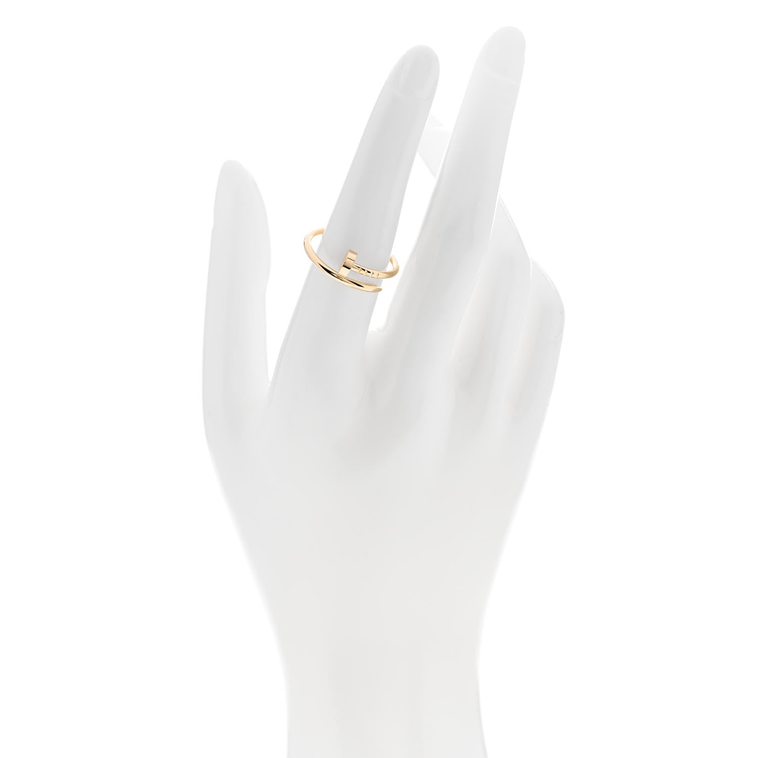Cartier 18K Yellow Gold Small Juste Un Clou Ring 54 6.75 2 of 5