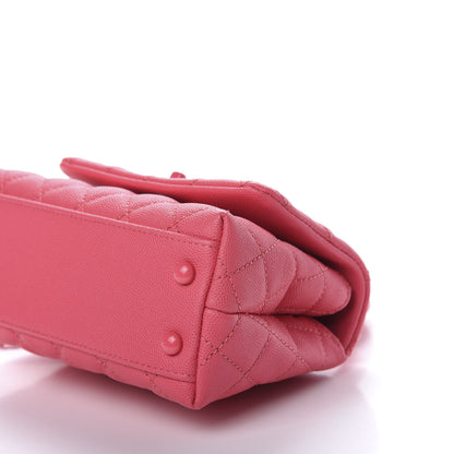 Chanel Caviar Quilted Incognito Extra Mini Coco Handle Flap Pink 7 of 11