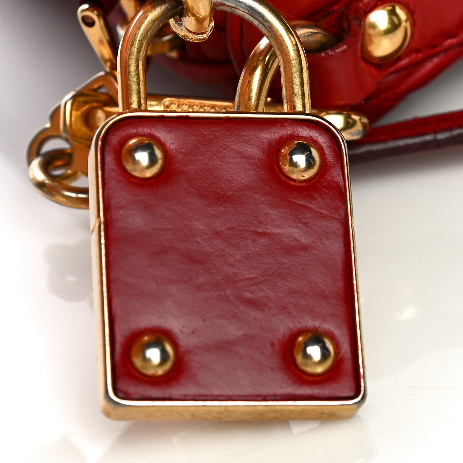 Miu Miu Nappa Matelasse Crossbody Clutch Rubino 17 of 24
