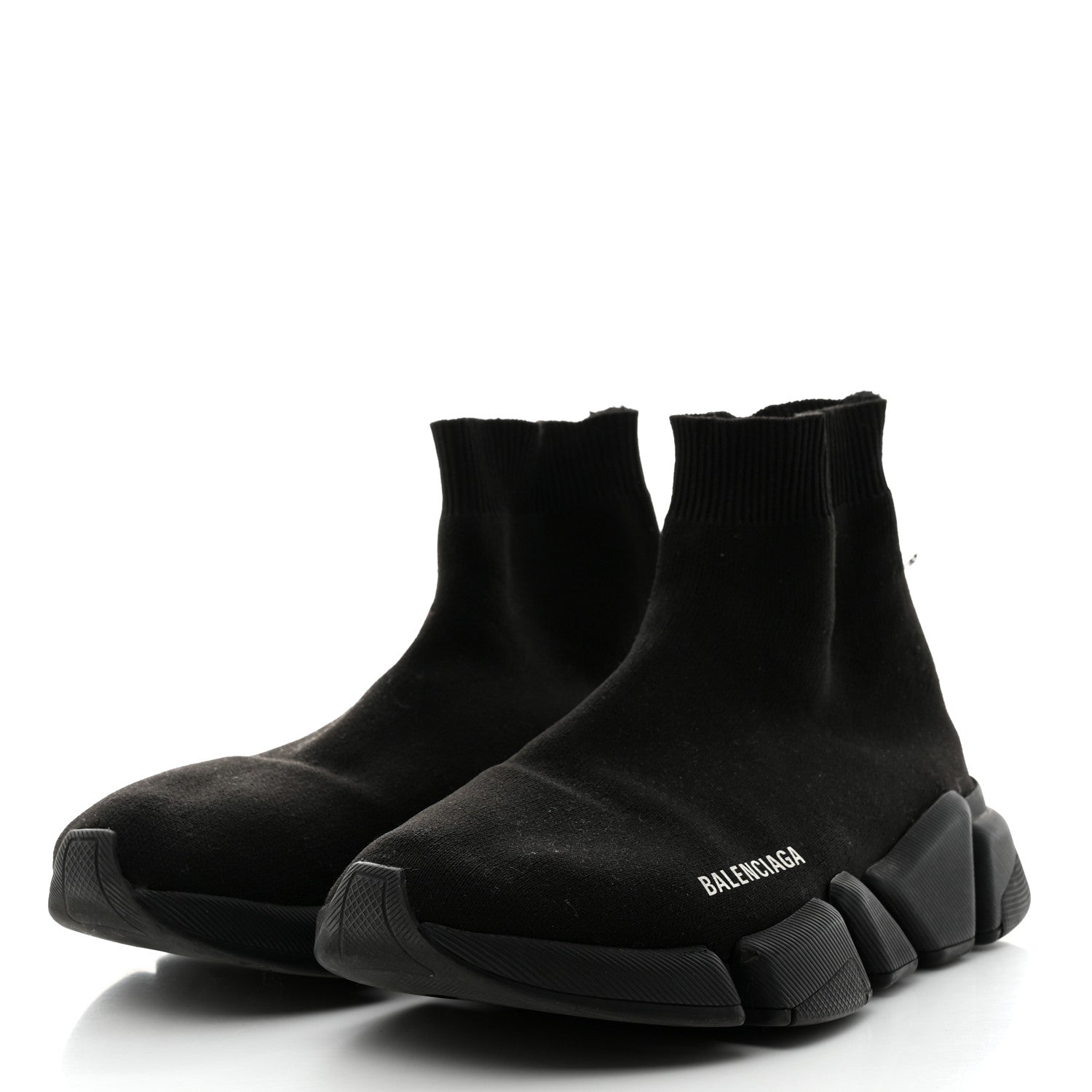 Balenciaga Neoprene Knit Mens Speed Sneakers 7 Black 3 of 8