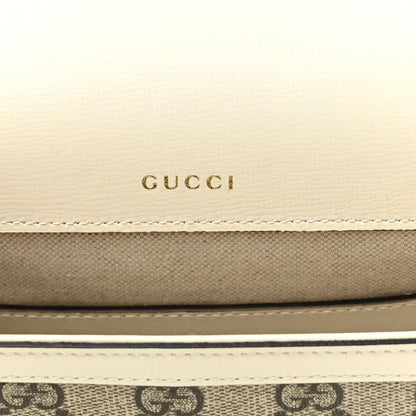 Gucci GG Supreme Monogram Web Mini Horsebit 1955 Shoulder Bag Beige Mystic White 7 of 13