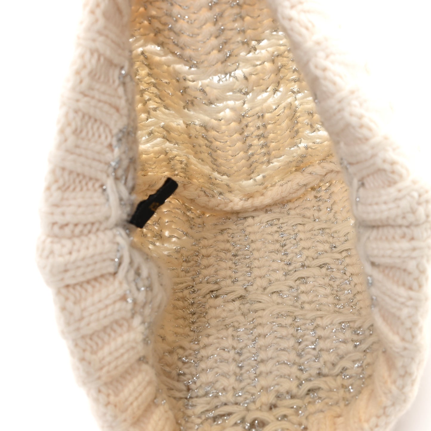 Wool Cashmere Shiny Malletage Hat Beige