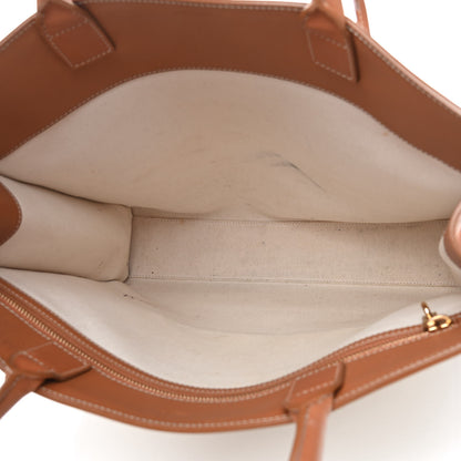 Celine Canvas Calfskin Vertical Cabas Natural Tan 5 of 12