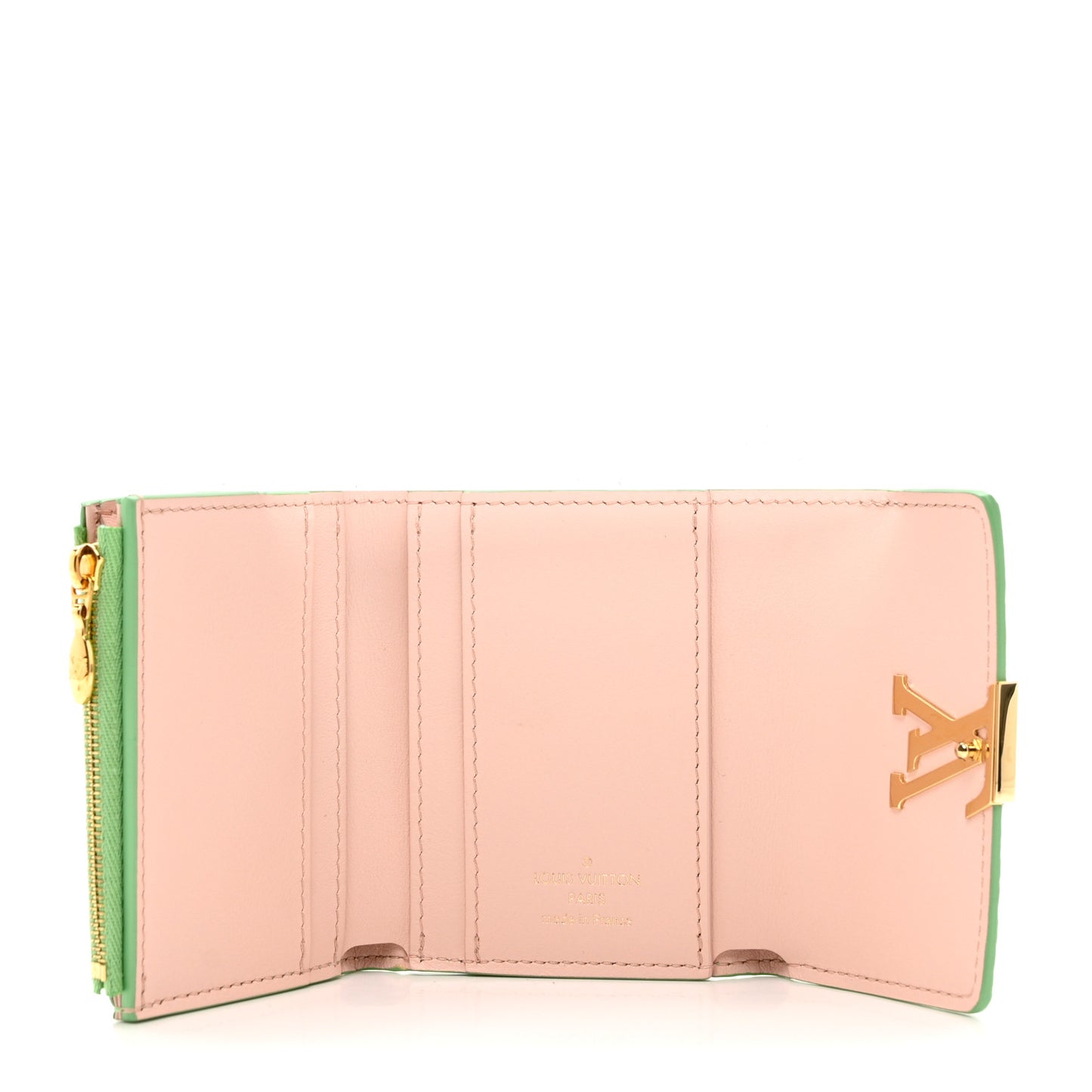 Taurillon Capucines XS Wallet Vert Pomme