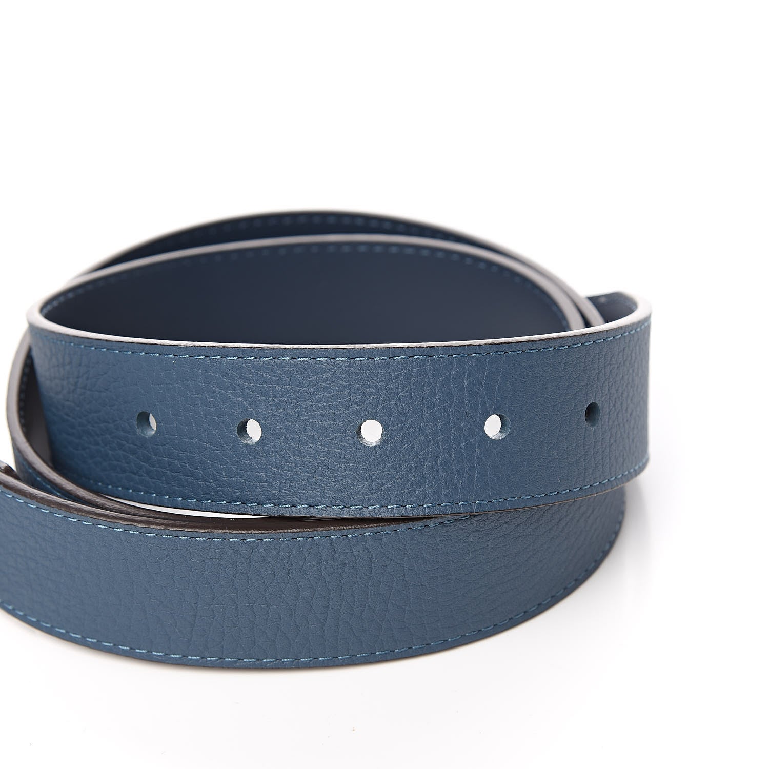 Louis Vuitton Taurillon 35mm Pont Neuf Belt 95 38 Blue 5 of 7