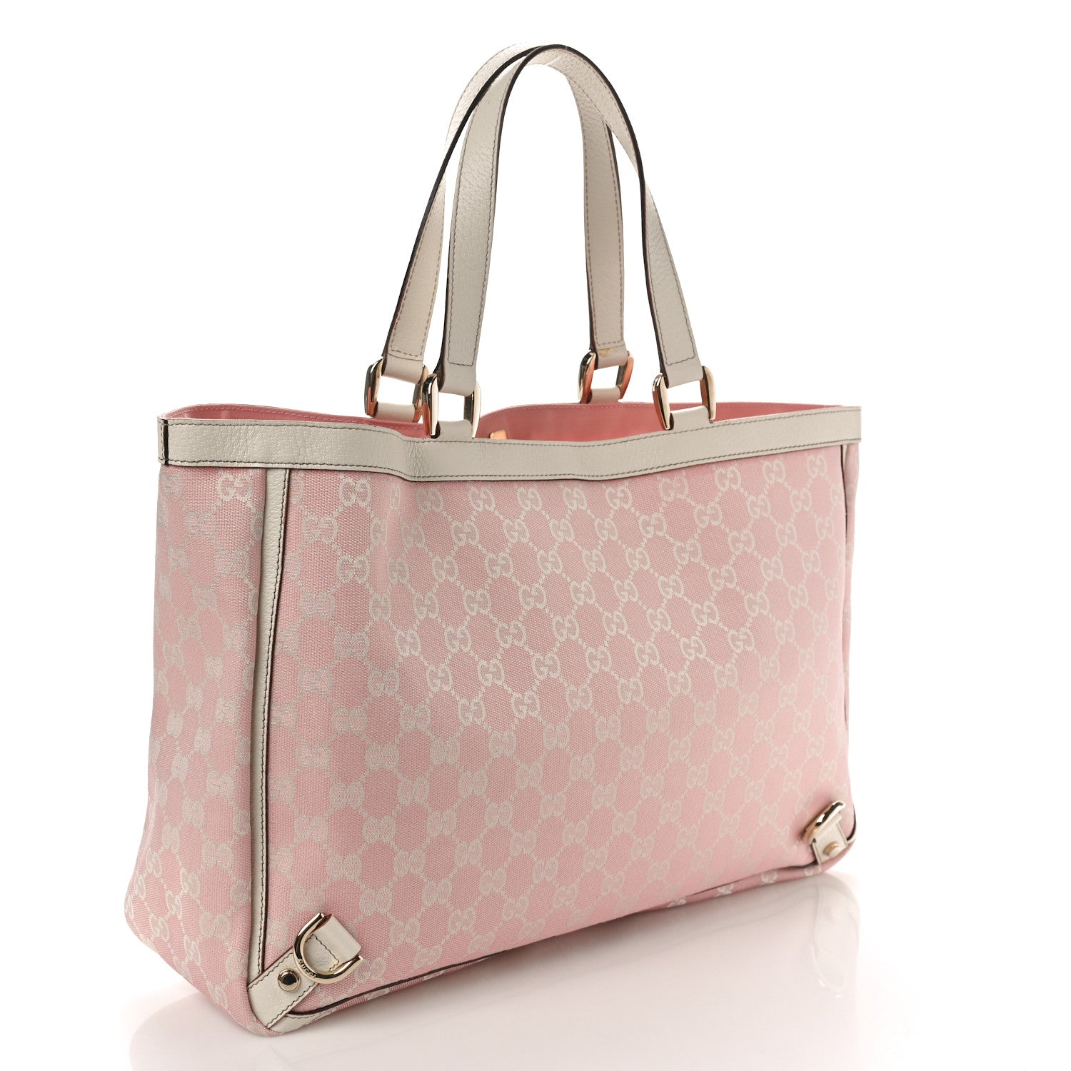 Gucci Monogram Large Abbey Tote Pink 3 of 14