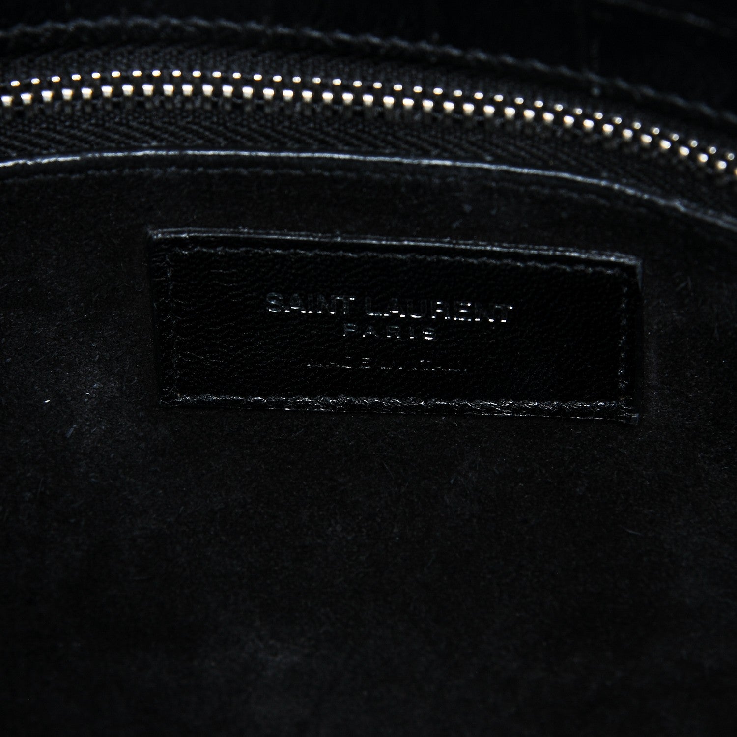 Saint Laurent Calfskin Crocodile Embossed Small Sac de Jour Black 6 of 7