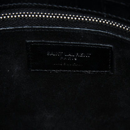 Saint Laurent Calfskin Crocodile Embossed Small Sac de Jour Black 6 of 7
