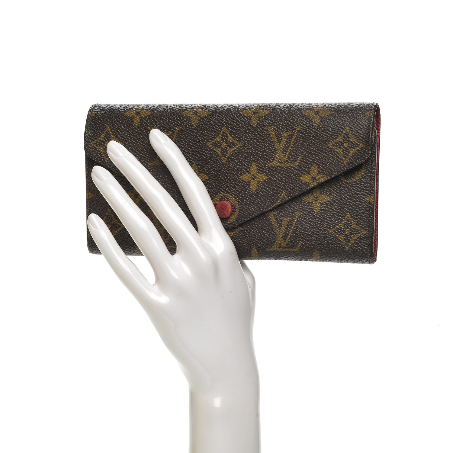 Louis Vuitton Monogram Josephine Wallet Red 2 of 9